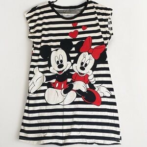 Disney Mickey and Minnie Mouse Girls Youth Size XL 15/17 Dress Nightgown EUC